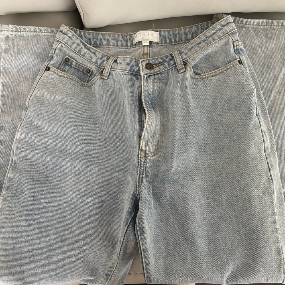 Meshki Light Blue Straight Leg Jeans